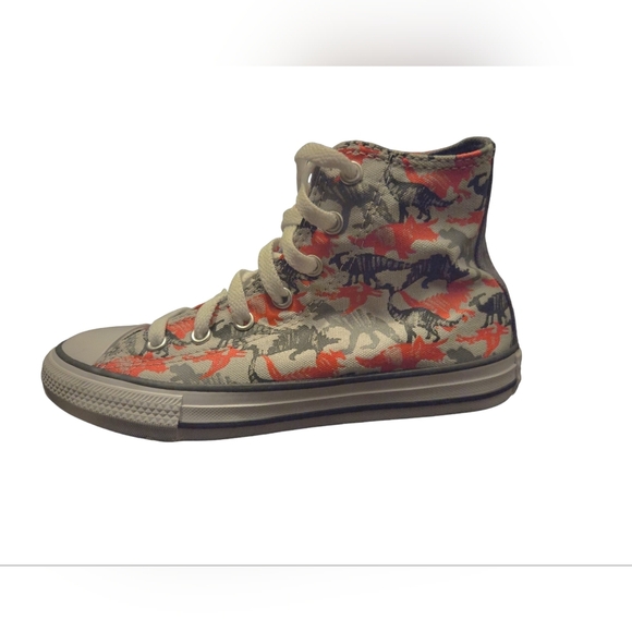 NWOT Converse Chuck Taylor All Star High 'Dino Daze' - Mouse - Kids Size 2.5 - Picture 6 of 8